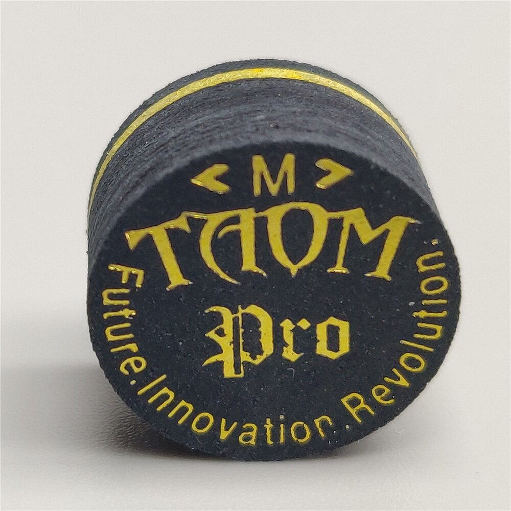 Pool Cue Tips Taom Fusion Tip 14mm Finland Pro Tips Medium / Hard Billiard Cue Stick Tips Billiard Accessories: TAOM PRO (M) 1 tip