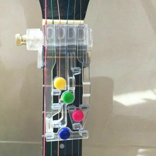 Plastic Guitar Learning System Teaching Aid Tuner Chord Tuner Guitar Training Tools