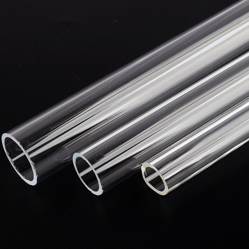 2 stücke 48-50cm Länge 16-110mm Acryl Rohr Transparent Aquarium Aquarium Lieferungen Plexiglas Rohr garten Wasser Rohr