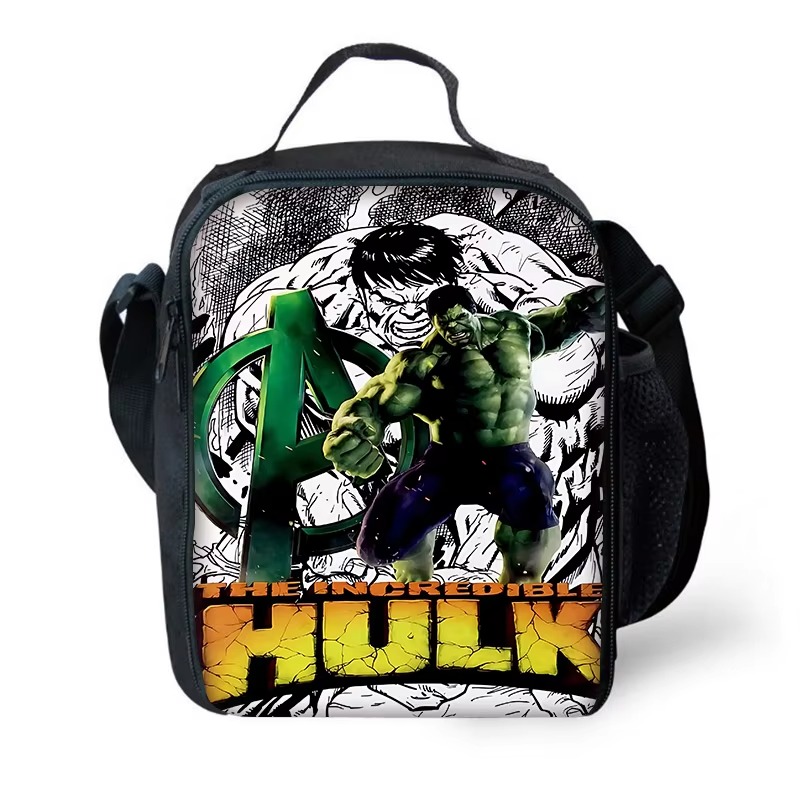 Mochila escolar para niños Marvels Super Heroes Hulks con bolsas para el almuerzo, bolsas para lápices, mochilas escolares para niños y niñas, el mejor: Rosa