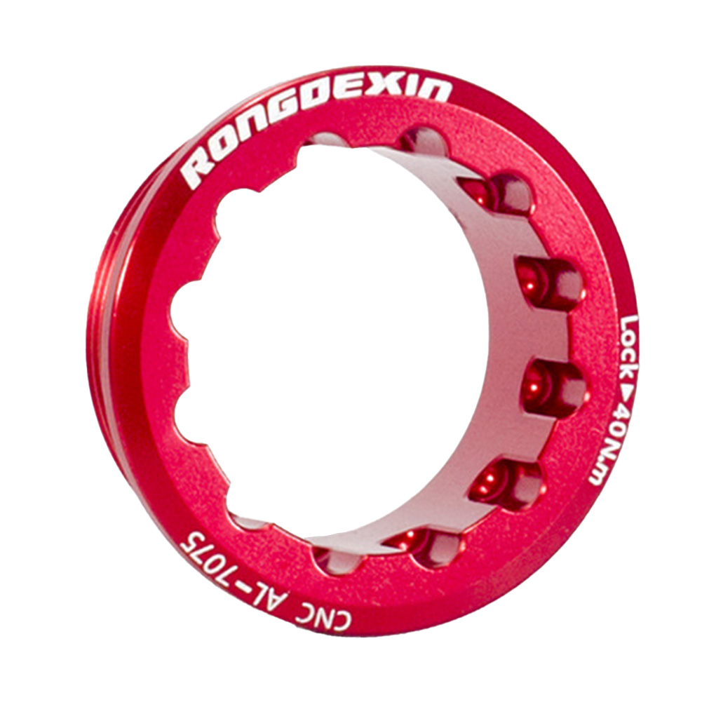 Cubierta de bloqueo de rueda libre para bicicleta, accesorios de aleación de aluminio, M6100, M7100, 8100, 26MM, color negro, MS, 12 velocidades: YELLOW
