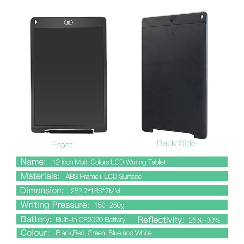 12 inch Drawing Board LCD Screen Writing Tablet Digital Graphic Drawing Tablet Handwriting Pad Pen color writing board for kids