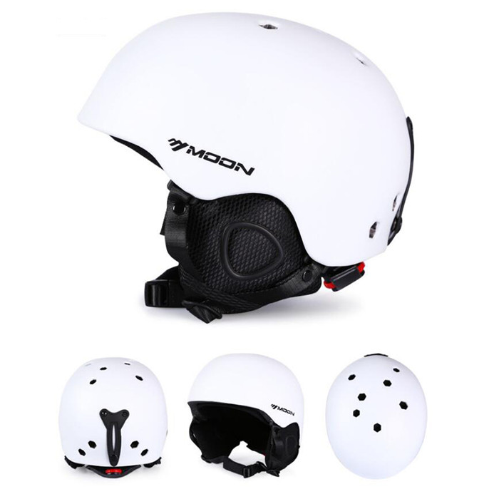 Casque de Ski léger ultime taille M/L, casque de Snowboard pour hommes femmes avec cache-oreilles détachables pour réguler la Tempareture du corps: white / XL