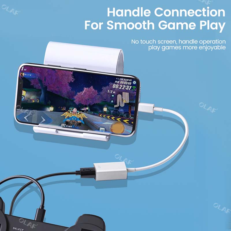 Für iPhone Kartenleser Adapter Für iPhone 14 13 12 11 U Disk Kamera Kartenleser Daten Konverter OTG Datenkabel Zubehör