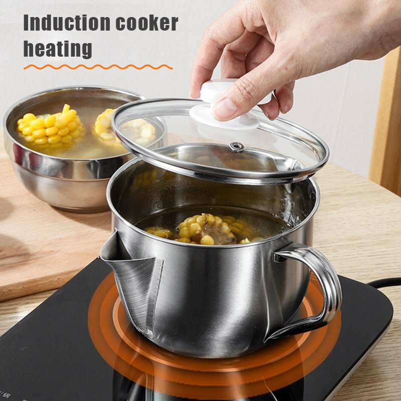 Filtro de aceite de acero inoxidable separador de sopa colador olla utensilios de cocina P7Ding