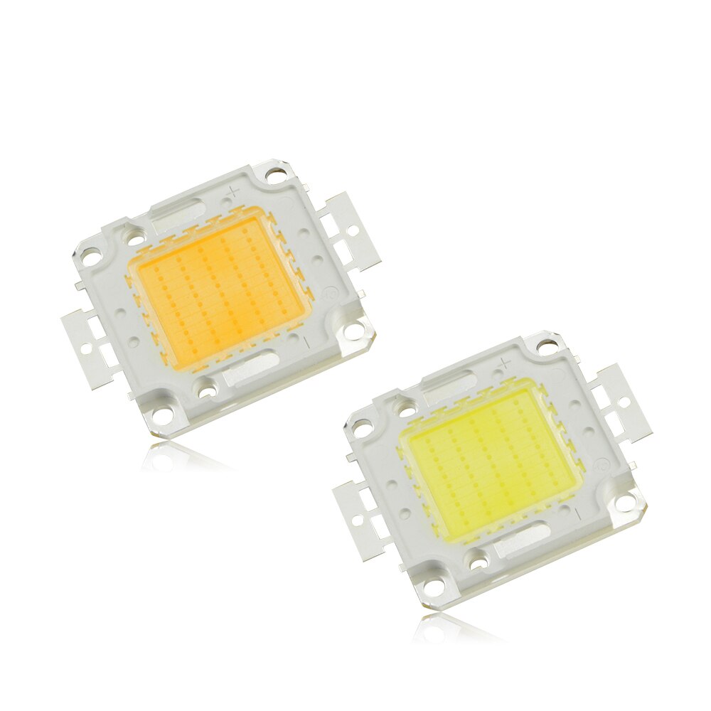 2Pcs Led Chip Kralen 10W 20W 30W 50W 100W Diode Lampen Kralen Wit Warm wit Led Chips Voor Diy Overstroming Lampen Spots