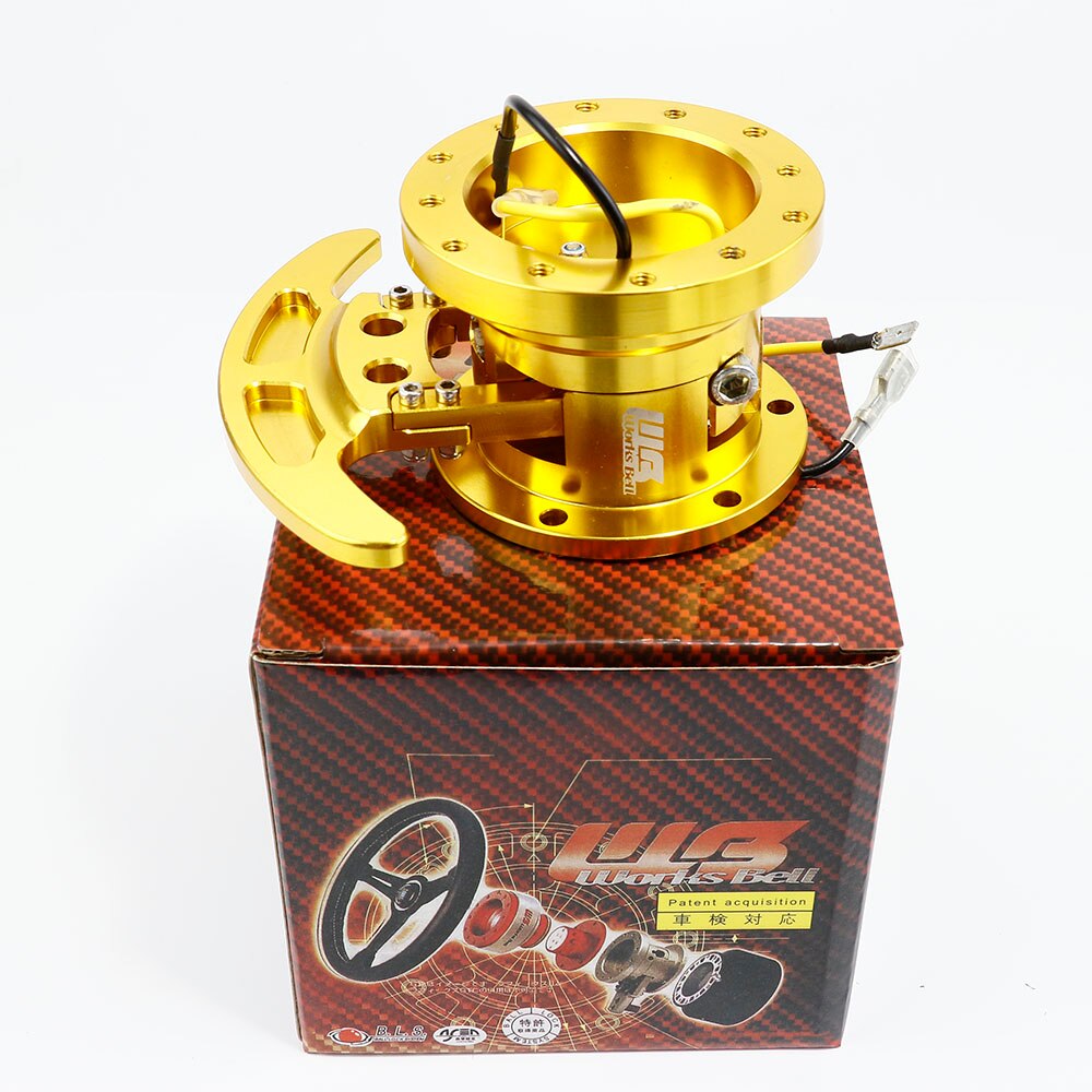 High WORKS BELL GTC Tilt Racing Steering Wheel Quick Release Hub Kit Adapter Body Removable Snap Off Boss Kit: Gold
