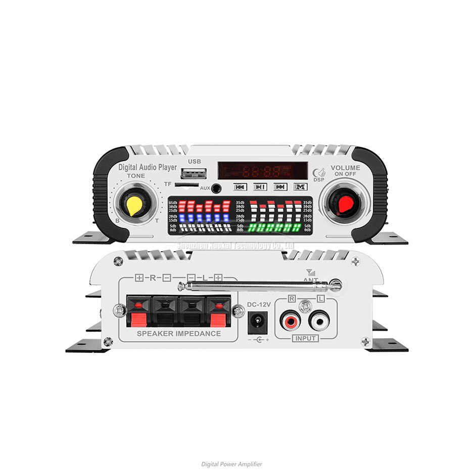 NKTECH HY-V6 Auto Digital Audio- Spieler Bluetooth Energie Verstärker 2CH x 20W Hallo-fi Stereo Hause Ampere mit FM TF DVD MP3 USB AUX Eingang