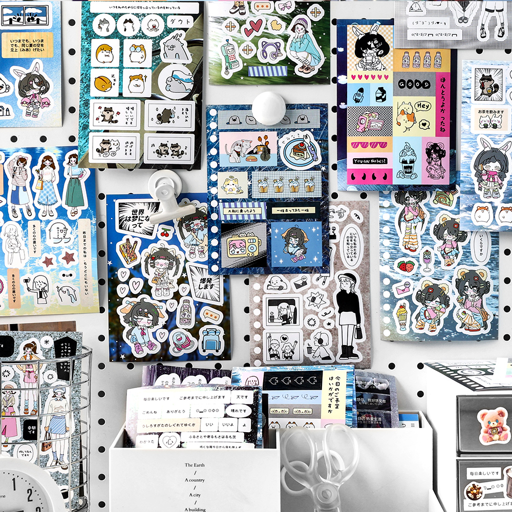 20 unids/pack etiqueta Vintage PET pegatina de paisaje DIY materiales decorativos para álbum de recortes arte Collage papelería pegatinas estéticas