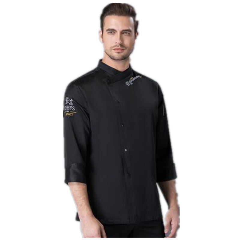 Unisex Chef Uniform Tops Short Sleeve Kitchen Workwear Waiter Waitress Baking Clothes Catering Hotel Restaurant Overalls