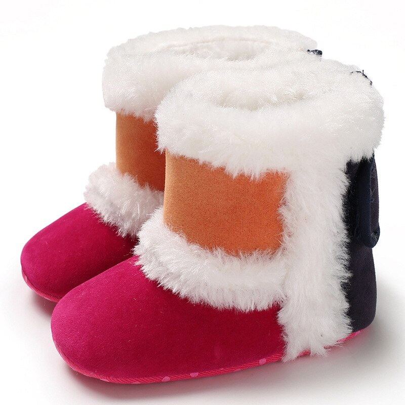 Baby Baby Meisje Laarzen Crib Snowboots Baby Schoenen Peuter Warm Winter Baby Laarzen Meisje Schoenen Pasgeboren Snekers: red / 13-18 months