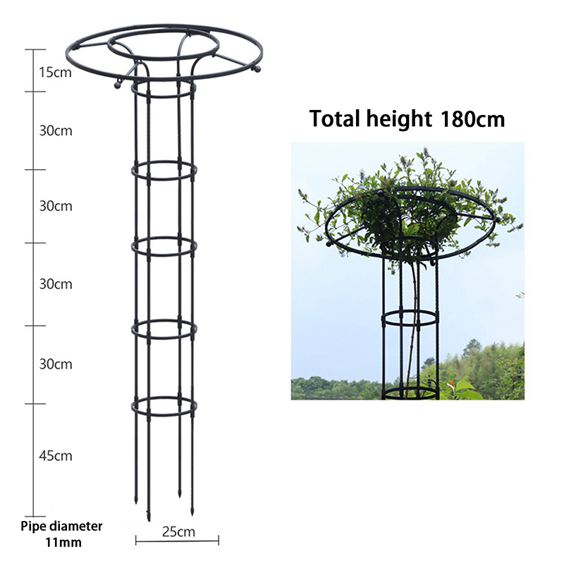 Enrejado de jardín para plantas trepadoras, torre de sombrilla, enrejado para plantas trepadoras, soporte de bricolaje, enrejado de escalada, soportes para macetas de flores: Blanco