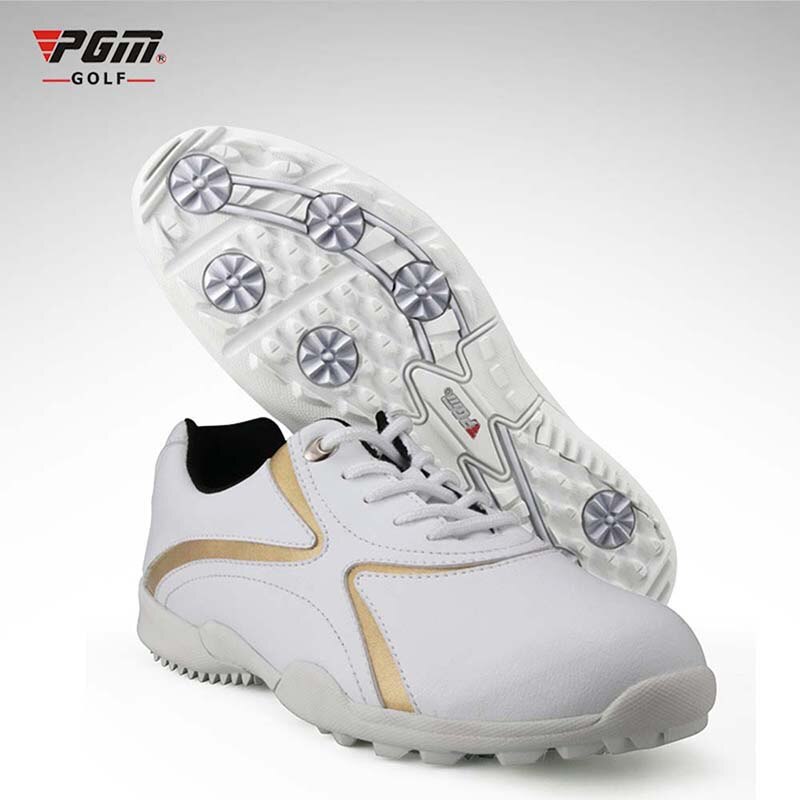 PGM Women Golf Shoes Outdoor Fixed Nail Women Golf Shoes Lady Waterproof Golf Training Sneakers Sports Shoes