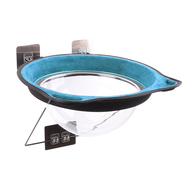 Cat Hammock Bed Window Pod Lounger Self-Adhesive Warm Bed For Pet Cat Rest House Soft Cat Bed Comfortable Ferret Cage: L