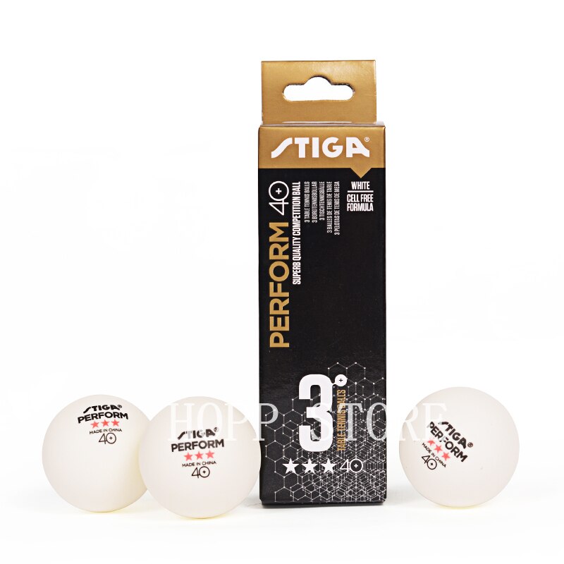 Stiga Table Tennis Balls 3 Star 40+ ABS Plastic Poly Seamed Original Stiga Ping Pong Ball