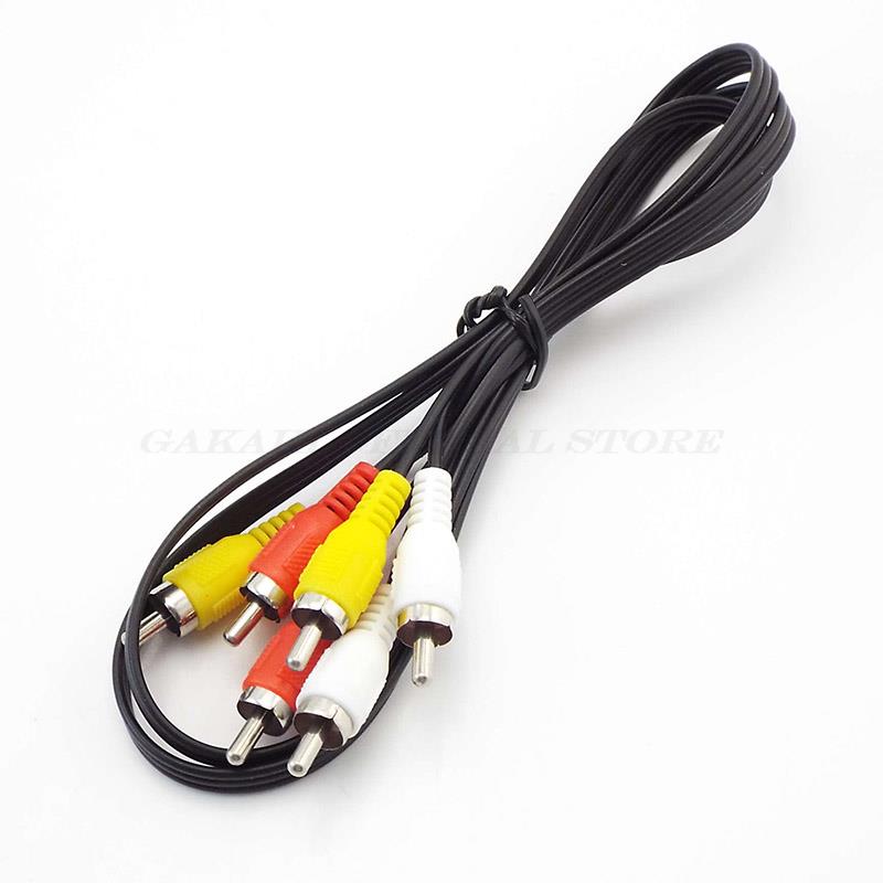 Cavo Audio video con spina AV composita da 3 connettori RCA maschio a 3 RCA maschio