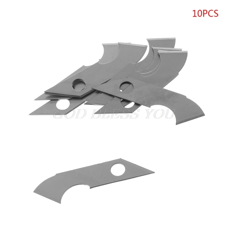 10x lame de couteau à crochet pointu pour artisanat Cutter coupe acrylique plaque panneau feuilles directe: Default Title