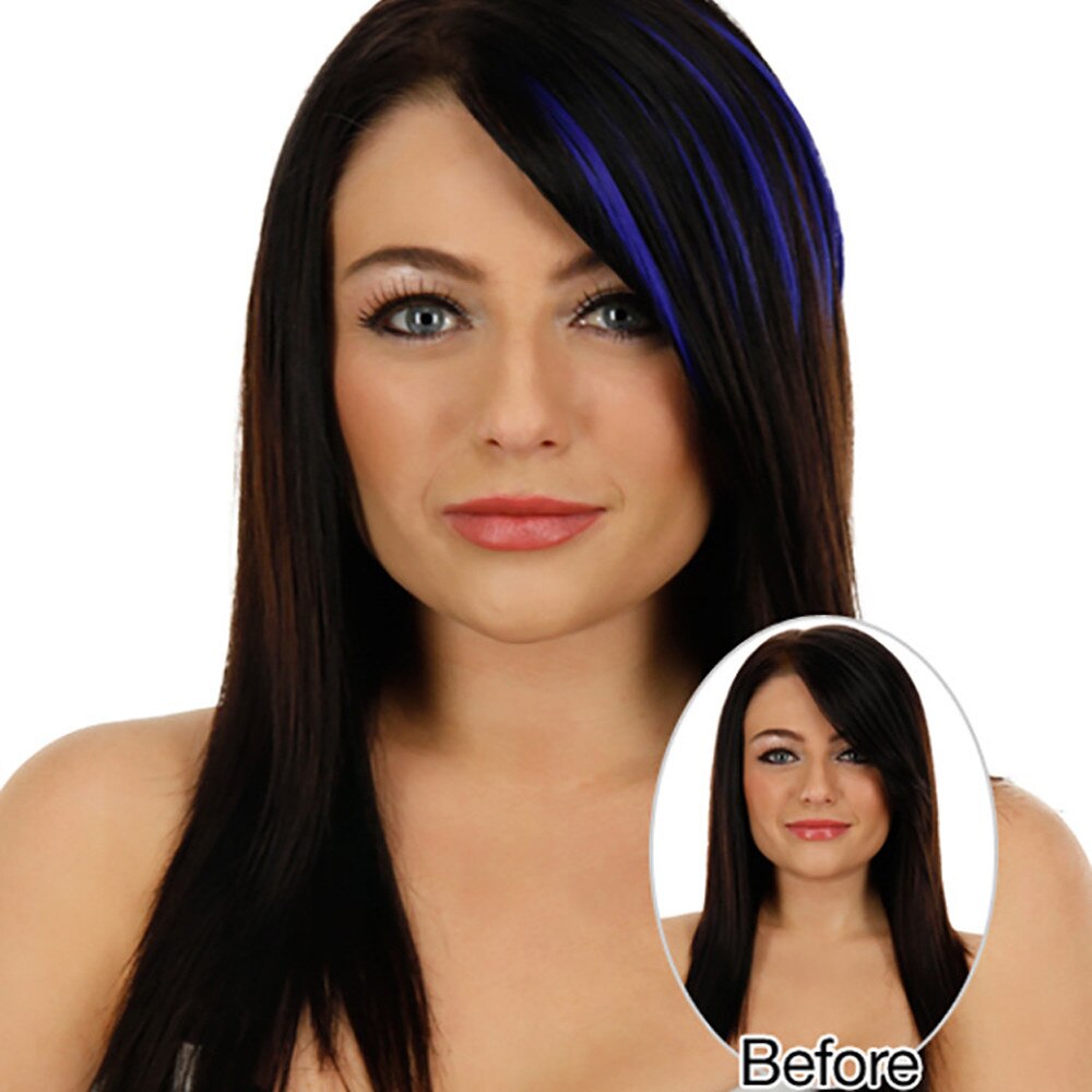 Bonito meninas clip on clip na frente do cabelo bang franja extensão do cabelo peça fina estilo de cabelo feminino acessórios # y30