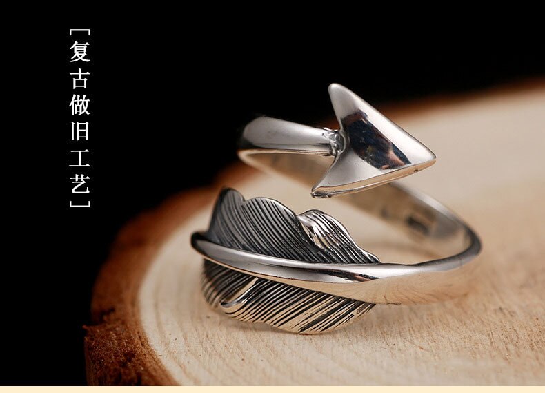Trendy Zilveren Kleur Pijl Ringen Voor Vrouwen Bridal Wedding Engagement Sieraden Grote Opening Antieke Ringen