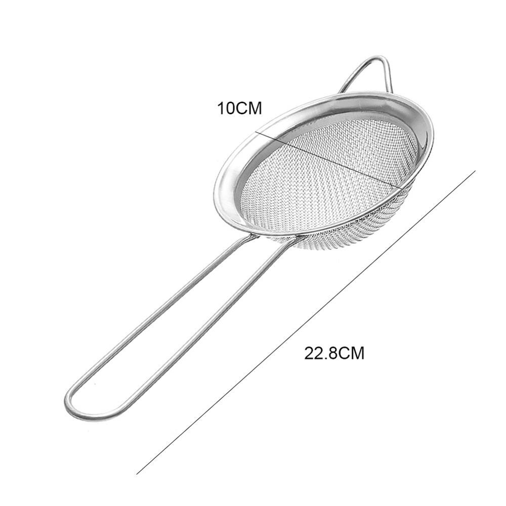 Roestvrijstalen Keuken Meel Handheld Screen Mesh Roestvrijstalen Vergiet Zeef Zeef: 10cm