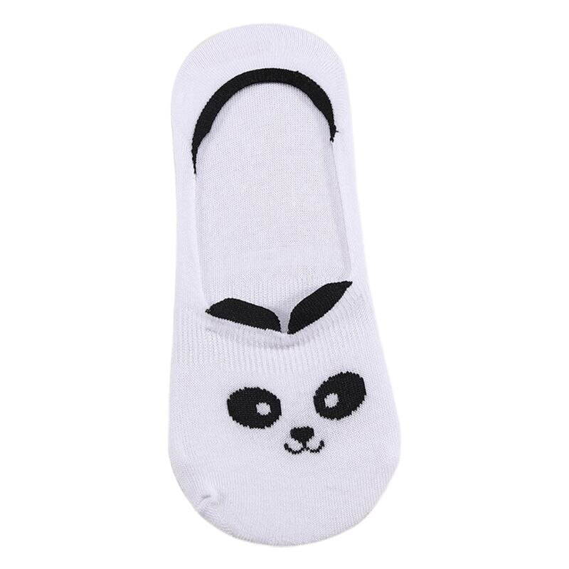 Calcetines de algodón antideslizantes con estampado Animal de gato, zorro, cerdo, chicas japonesas, calcetines invisibles con orejas 3D, boca superficial: 3
