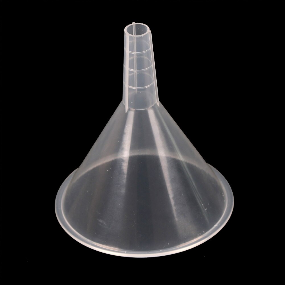 1 st klar 100mm filtertratt laboratorium transparent vit plast filter tratt lab tillbehör