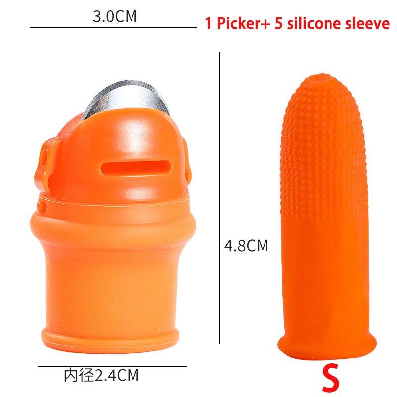 Farm Vegetable Fruit Picker Pickle Pepper Pickle Tip Picker Iron Nail Pick Grape Picker For Garden Tool And Vegetable Patch: S