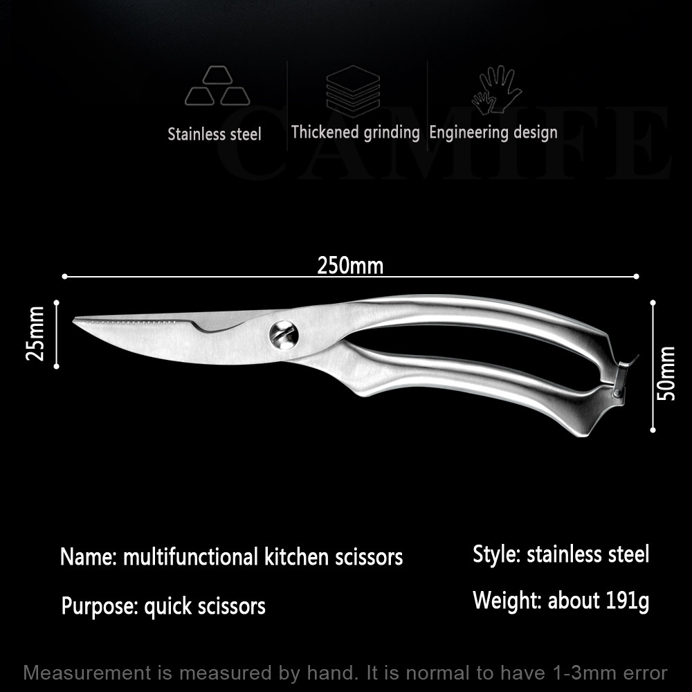 Sowoll Rvs Kip Bot Schaar Veilig Slot Cutter Heavy Duty Gevogelte Schaar Kruiden Turkije Keuken Helper Gereedschap
