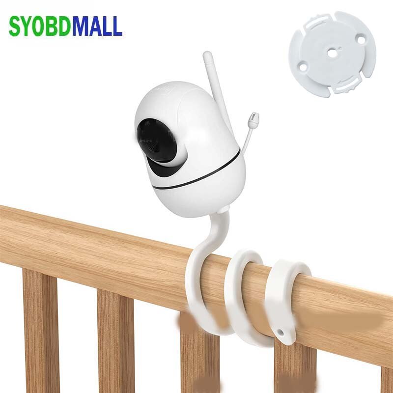 Universelle kamerahalterung für mi-kameras, gewindekopf, silikonstange, verstellbar, abnehmbar, mit wickelmechanismus, kopfüber-montierbarer halterung