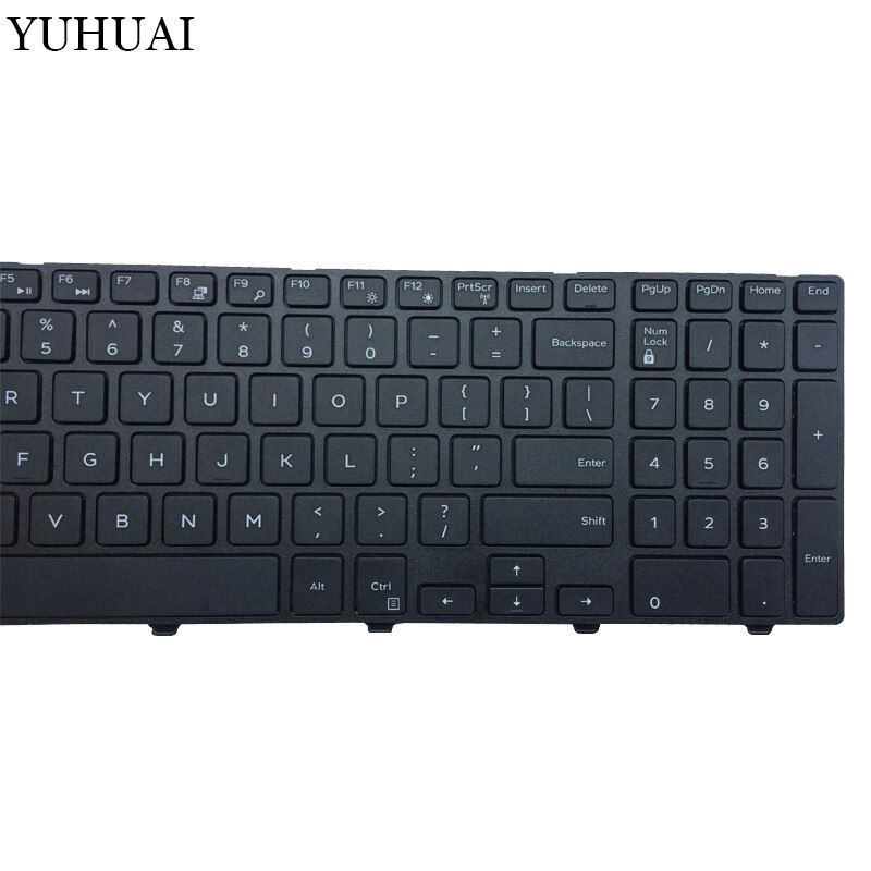 US Laptop Keyboard for Dell Inspiron 5551 5555 5558 Keyboard US Black with Frame No backlit
