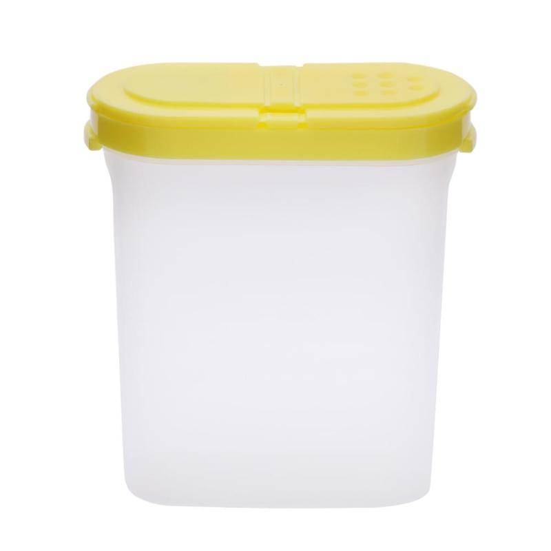 Food Storage Box Clear Container Set with Pour 2 Lids Kitchen Food Sealed Snacks Dried Fruit Grains Tank Storage Cereal Box