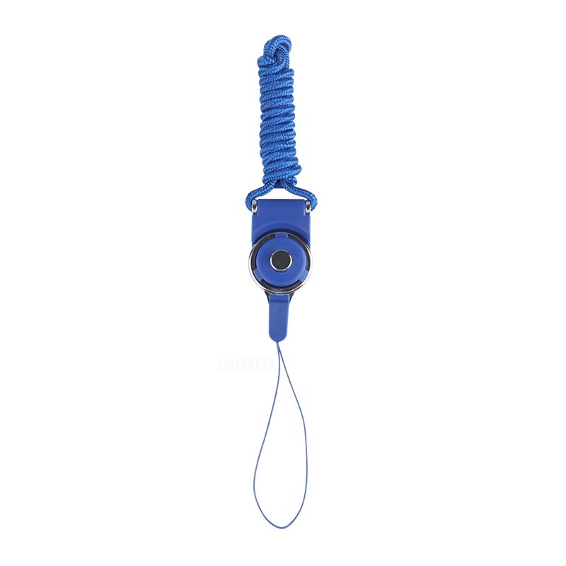 Cell Phone Neck Chain Straps Camera Sling rotatable Mobile Keychain Hang Rope Lariat decorative ribbon For iPhone Xiaomi Huawei: dark blue