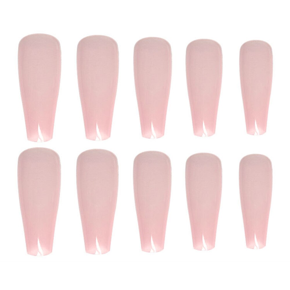 20 pièces/boîte détachable faux ongles ballerine portable faux ongles couverture complète Long cercueil bricolage ongles conseils Nail Art accessoires
