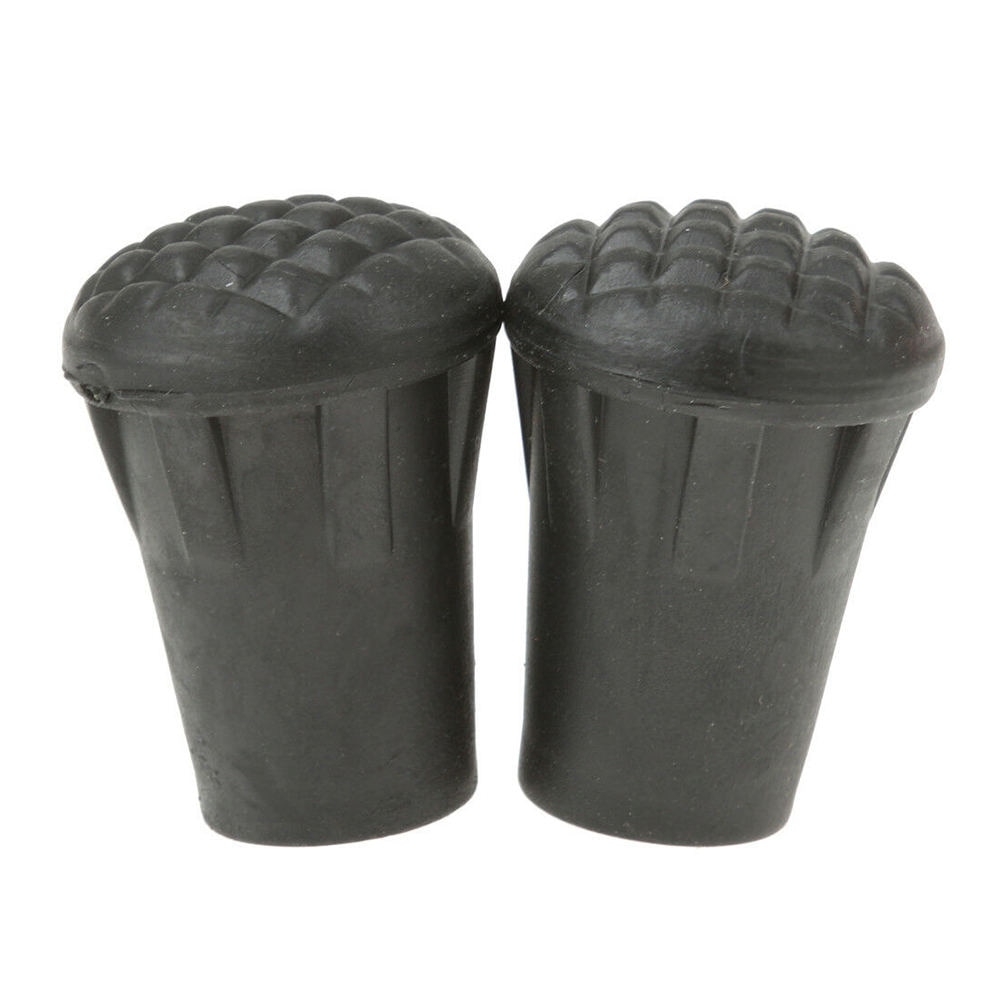 4 stk trekking stang gummi spiss nordisk stokk stokk klatre erstatning alpenstock utendørs leir fottur beskytter lokk Tips