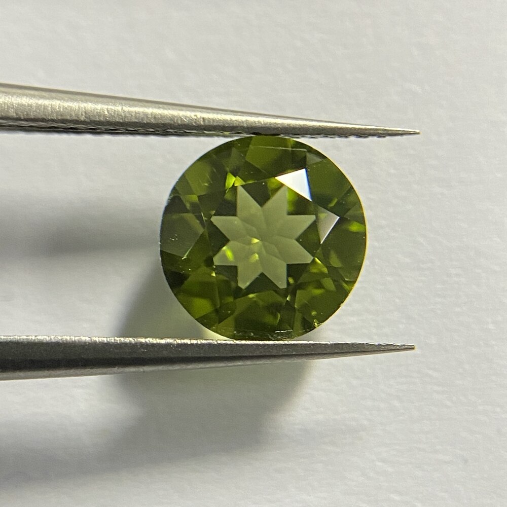 Meisidian Een 8Mm 1.7 Carat Originele 100% Natuurlijke Peridot Steen Voor Hanger Maken