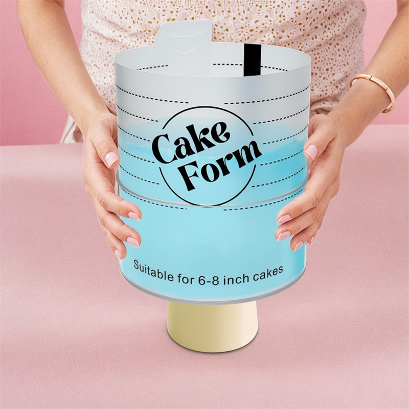 4-10 in vierkante ronde taartringvormen, verstelbare intrekbare fondantvorm, acryl moussevorm, gebakringvorm, taartdecoratiegereedschap