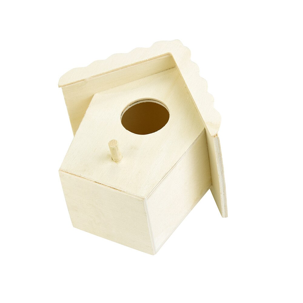 1pc nest bird house Dox wooden bird house nest wooden house bird house wall mounted outside Birdhouse wooden box