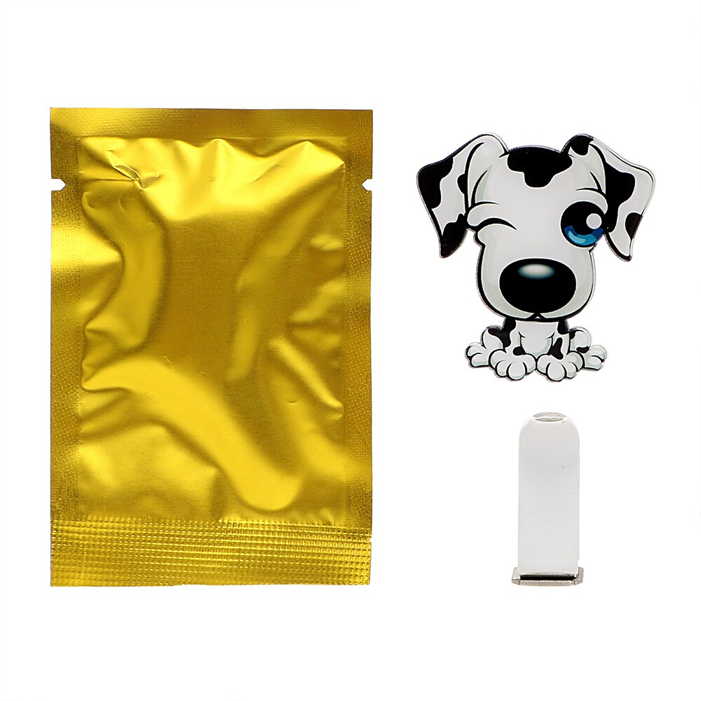 FORAUTO Lufterfrischer Klimaanlage Steckdose Clip Auto Steckdose Parfüm Auto-Styling Auto Ornament Solide Duft Niedlichen Welpen Hund: H Typ
