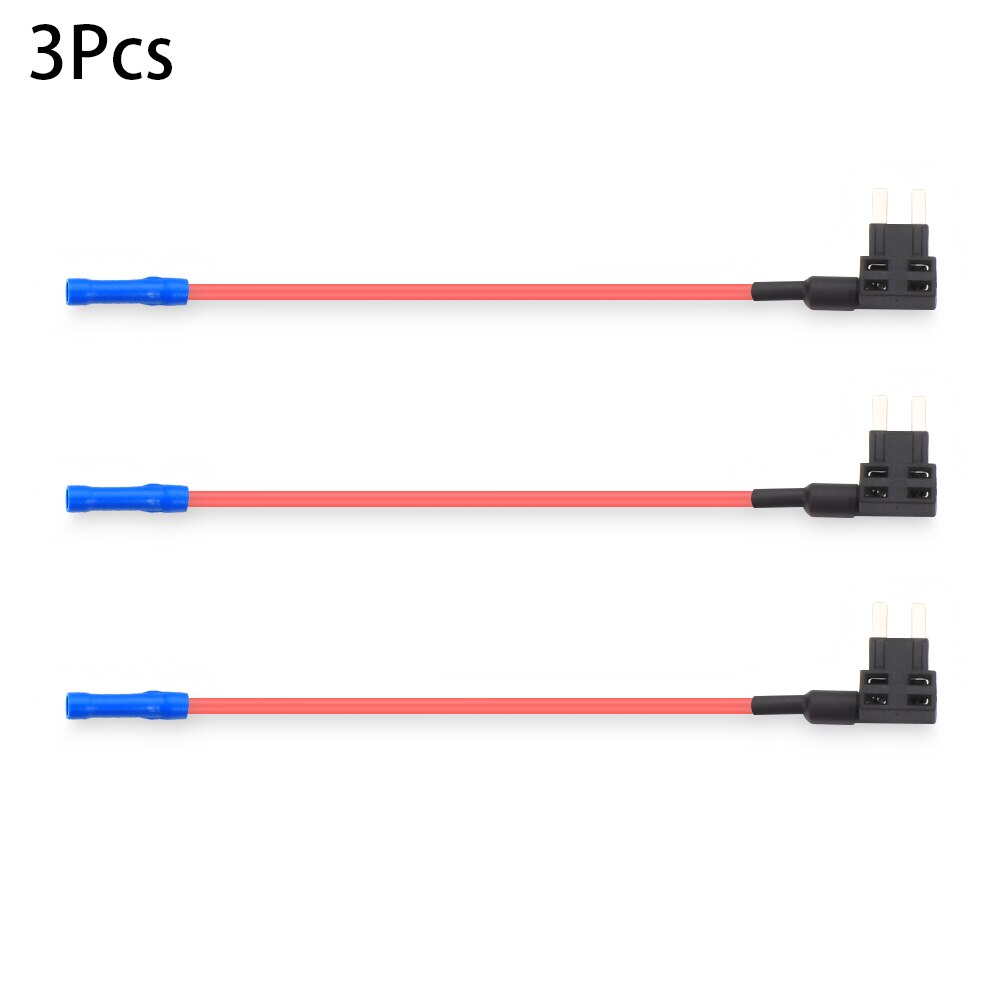 Adaptador de fusible de circuito A para coche, Mini portafusibles de cuchilla ATM, accesorios eléctricos para coche, 12V, 1/3/5 Uds.: 3PCS