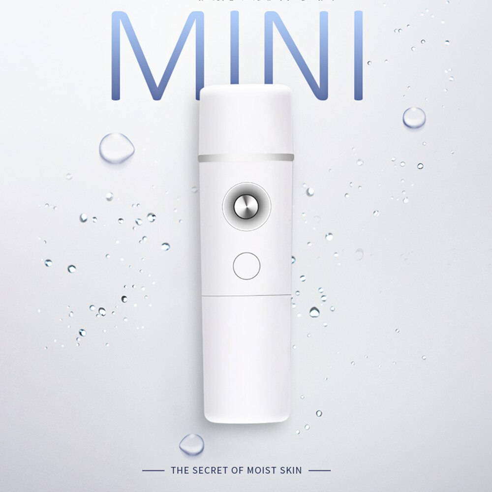 Eloole mini bærbar nano spray luftfugter ansigt damper fugtighedsgivende fugtgivende fin spray batteri magt uden tørre batterier: Default Title