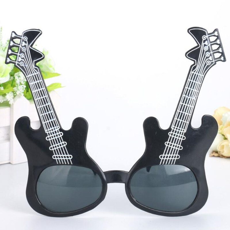 Rock Gitaar Bril Grappige Zonnebril Kids Volwassenen Bar KTV Eyewear Verjaardag Dance Party Gunsten