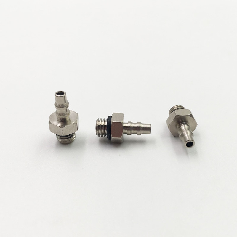 Mini Pneumatic fitting Male Thread M3 M5 M6 - Air Tube 3mm 4mm 6mm Straight Pneumatic Pipe Elbow mini Barb Connector T shape