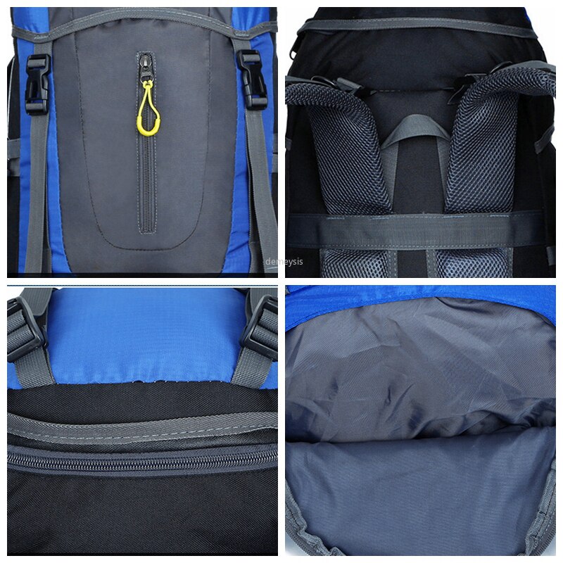 65+5L Outdoor Backpack Large Capacity Men Women Climbing Trekking Bags Mountaineering Hiking Backpacks Climbing Rucksack
