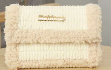 Bolsa de tejido artesanal moderna, bolso de lana de tela de malla, hecho a mano, con gancho de pestillo, bolso de hombro práctico, accesorios: WhiteWhite