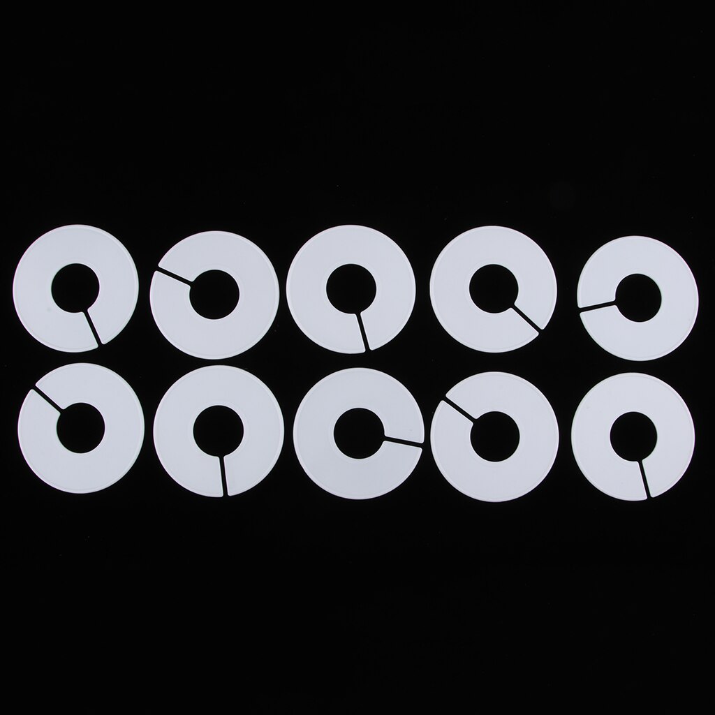 10Pack Durable Clothing Rack Size Dividers Round Hangers Dividers White for Baby Closet Size Dividers Clothing Rack Round Hanger