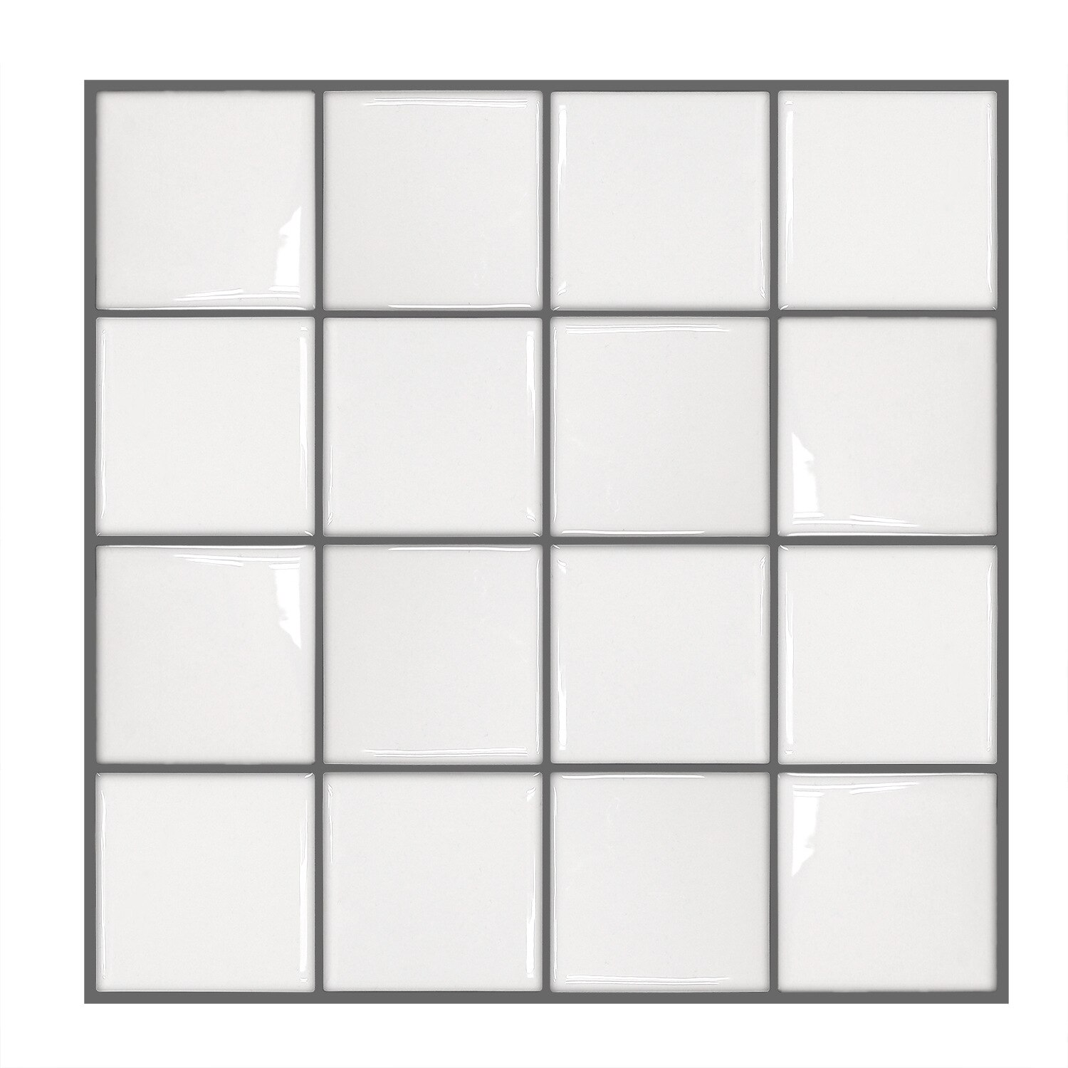 White Subway Tiles Peel and Stick Backsplash, Stick on Tiles Kitchen Backsplash: MT1012