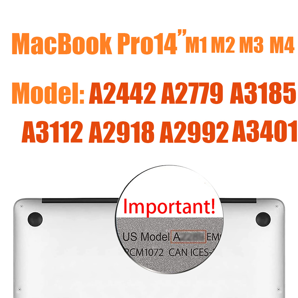 Trackpad Protector for MacBook Pro and Air 13/14/15/16Inch M1 M2 M3 Chip Touch Pad Cover Anti-Scratch Anti-Water Trackpad Skin