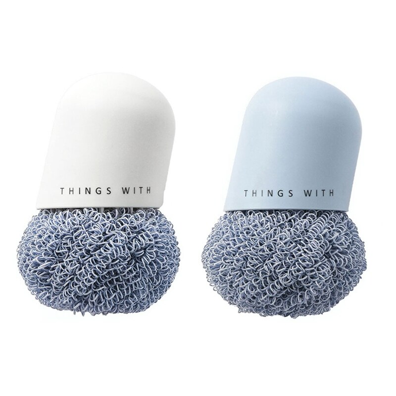 Køkken husholdning opvask vaskekande børste pande rengøring børste stål kugle rengøring kugle værktøj