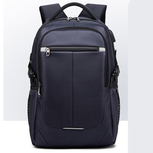 Vormor Mode Mannen Rugzak Multifunctionele Waterdichte 15.6 Inch Laptop Tas Man Usb Opladen School Reistas: Blauw