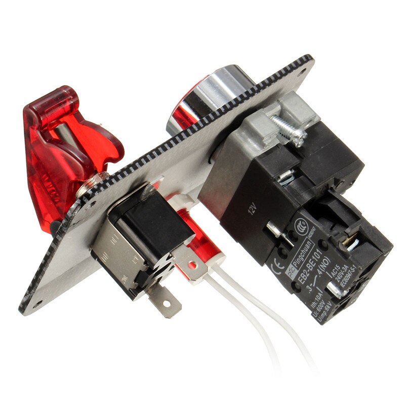 12v Racing Car Engine Start Push Button Toggle Ignition Switch Panel LED Toggle